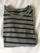Bawełniana nieco grubsza bluzka w paski, krótki rękaw