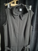 Vintage kombinezon czarny z paskiem 