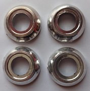 Rozetka korbki szyby Fiat 126p Chrom zestaw 4 sztuki