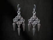 kolczyki stal chirurgiczna goth postapo industrial alternative cyberpunk