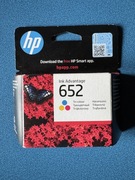 HP TUSZ kolor oryginalny 652 nowy