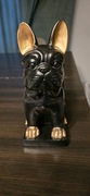 Buldog francuski, podpórka pod książki, figurka unikat 