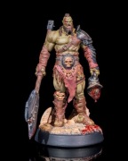 Kurk Pół-Ork Obliterator figurka 32mm 14K zgodna z DnD RPG Pathfinder Warha