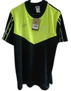 Nike Repeat Swoosh T-Shirt DX2301-013 - czarno-neonowo-żółty