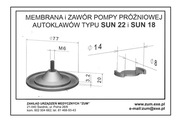 Membrana i zawór pompy próżniowej autoklawu typu SUN 22