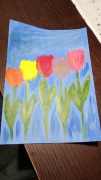 obraz tulipanów akrylowy