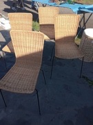 Krzesło, krzesła wiklinowe loft lata 70