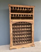 Szafka na wino loft winiarka barek lite drewno