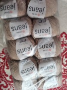 Włóczka YarnArt jeans beż nowa 10 x 50 g 