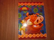 Zeszyt szkolny 14 kartek gładkie A5 Danmark 1998 Król Lew 2 Disney