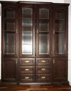 Witryna dębowa meble dębowe biblioteczka vintage