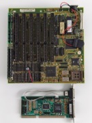 Płyta główna 386 + procesor Intel 386 SX 25 + kontroler HDD FDD COM GAME