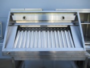 OKAP GASTRONOMICZNY SKOŚNY Z FILTRAMI I OŚWIETLENIEM 130/70/40