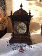 Zegar JUNGHANS ok. 1895 - 1900 okazała kapliczka eklektyczna loft