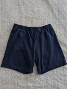 Granatowe bawełniane krótkie spodenki szorty H&M 134 - 140