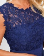 Okazja !_NOWA 289zł wizytowa sukienka_bogata GIPIURA_na halce_WESELE 44/46