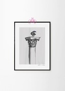 Plakat ,,Antyczna Budowla z Ptakiem"