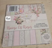 Lemoncraft House of Roses 6x6 bloczek papierów 36 arkuszy