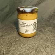 Miód z pierzgą  - słoik 600g zawartość pierzgi 10%
