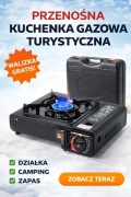 Przenośna kuchenka gazowa turystyczna + walizka | Stan bardzo dobry