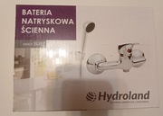 Bateria prysznicowa jednouchwytowa ścienna Hydroland Atut srebrny B397