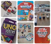 GRY - UNO Flip. BAKUGAN Battle Planet. Wyrzutnia Marvel Wooblies