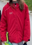 Kurtka  dziewczęca malinowa  EMPORIO ARMANI EA7 rozmiar 140