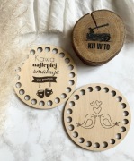 Baza do koszyka lub podkładki kawa ptaszki sklejka hit