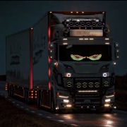 Diabelskie oko dekoracyjny wyświetlacz led na szybę