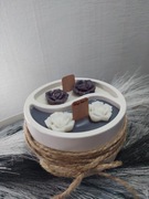 Forma gipsowa zaimpregnowana ,a w niej wosk sojowy zdrowy i zapachowy 