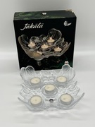 Muurla świecznik na tea light z dmuchanego szkła vintage, Finlandia, retro