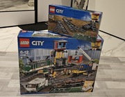 LEGO CITY 60198 + 60238 pociąg towarowy + zwrotnica  NOWE