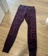 Legginsy Nike rozmiar S fioletowe bawełniane