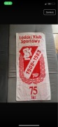 Ręcznik ŁKS Łódź wydany na 75 lecie klubu 