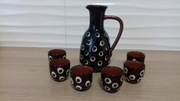 Dzbanuszek z czarkami do wódki, ceramika bułgarska, do sprzedania
