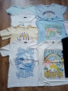paczka młodzieżowe koszulka t-shirt koszulki t-shirty M - 9 sztuk