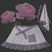 Fartuszek chustka folk 