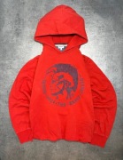 Diesel Bluza Hoodie XL Oryginalna Czerwona Jak Nowa