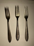 widelce w srebrze 157mm vintage marked  BREUKER 90 posrebrzane 