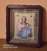 Ikona prawosławna Grecka w kiocie. Archanioł Gabriel. Meteory.