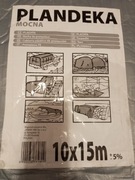 Plandeka 120g/m2 Srebrna 10x15 WIMAR Mrozoodporna UV+++