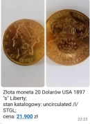 Numizmaty, monety zlote, złoto inwestycyjne