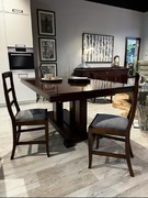 KRZESEŁA 4 szt. z 8szt.włoskie ARCA orzech klasyczne postarzone"korniki" 