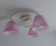 Lampa różowa żyrandol plafon Tęcza Aldex