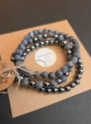 Bransoletka z kamieni labradorytu