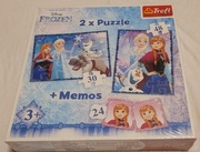 Puzzle kraina lodu + memos