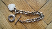 TIFFANY & CO SREBRO 925 DIZAJN SERCE BRANSOLETKA 35g PIĘKNA VINTAGE 