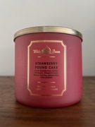 Strawberry Pound Cake - nowa świeca 3-knotowa 411 g Bath & Body Works