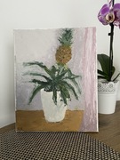 Obraz olejny ananas roślina