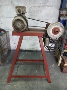 Szlifierka warsztatowa na siłę. 0,8 kw solidny stelaż stalowy Stan BDB